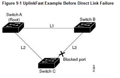 uplinkfast-example-before-direct-link-failure