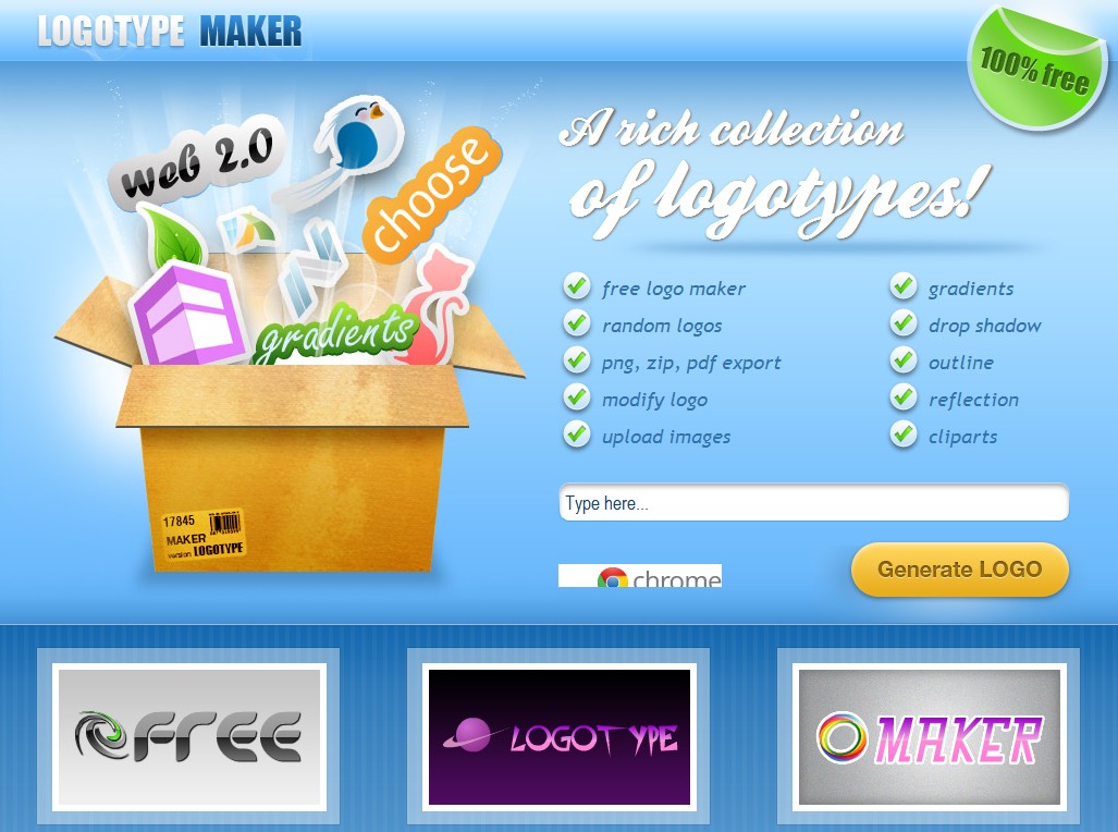Logo Type Maker主页