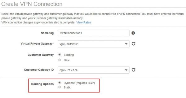 Create VPN Connection