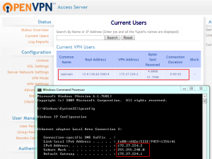 OpenVPN Client IP address